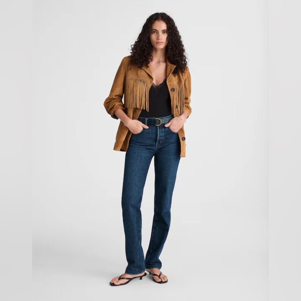 Madewell The Longline Straight Jeans in Mckinney Wash
